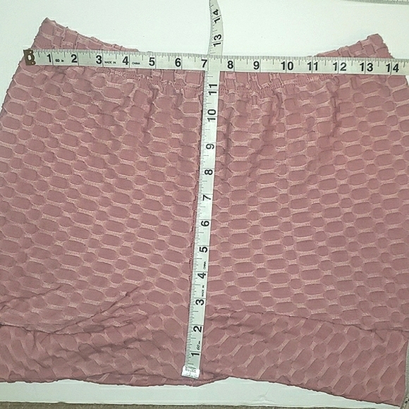 Cacia High Rise Scrunch Butt Honeycomb Bubble Texture Mauve Slimming Leggings L - Picture 14 of 16